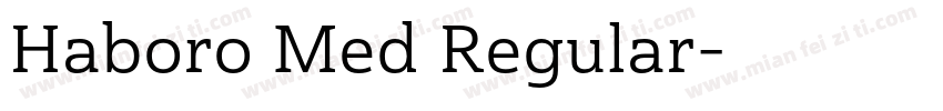 Haboro Med Regular字体转换